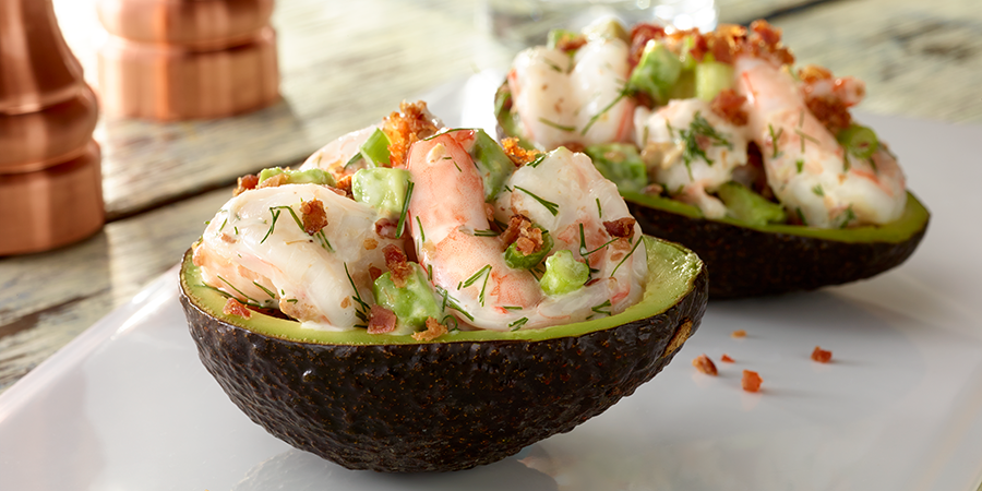 Bacon and Shrimp Stuffed Avocado